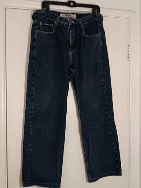 Kansas  1550 y2k baggy skater jeans dark wash loose fit denim